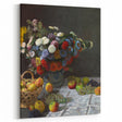 Still Life with Flowers and Fruit - Claude Monet Wall Art Print