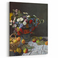 Still Life with Flowers and Fruit - Claude Monet Wall Art Print