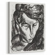 Expressionist Art - Monochrome Portrait of a Woman Abstract Wall Art