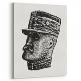 Expressionist Art - Portrait of Ferdinand Foch Abstract Wall Art