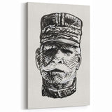 Expressionist Art - Portrait of General Joffre Abstract Wall Art
