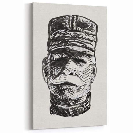 Expressionist Art - Portrait of General Joffre Abstract Wall Art