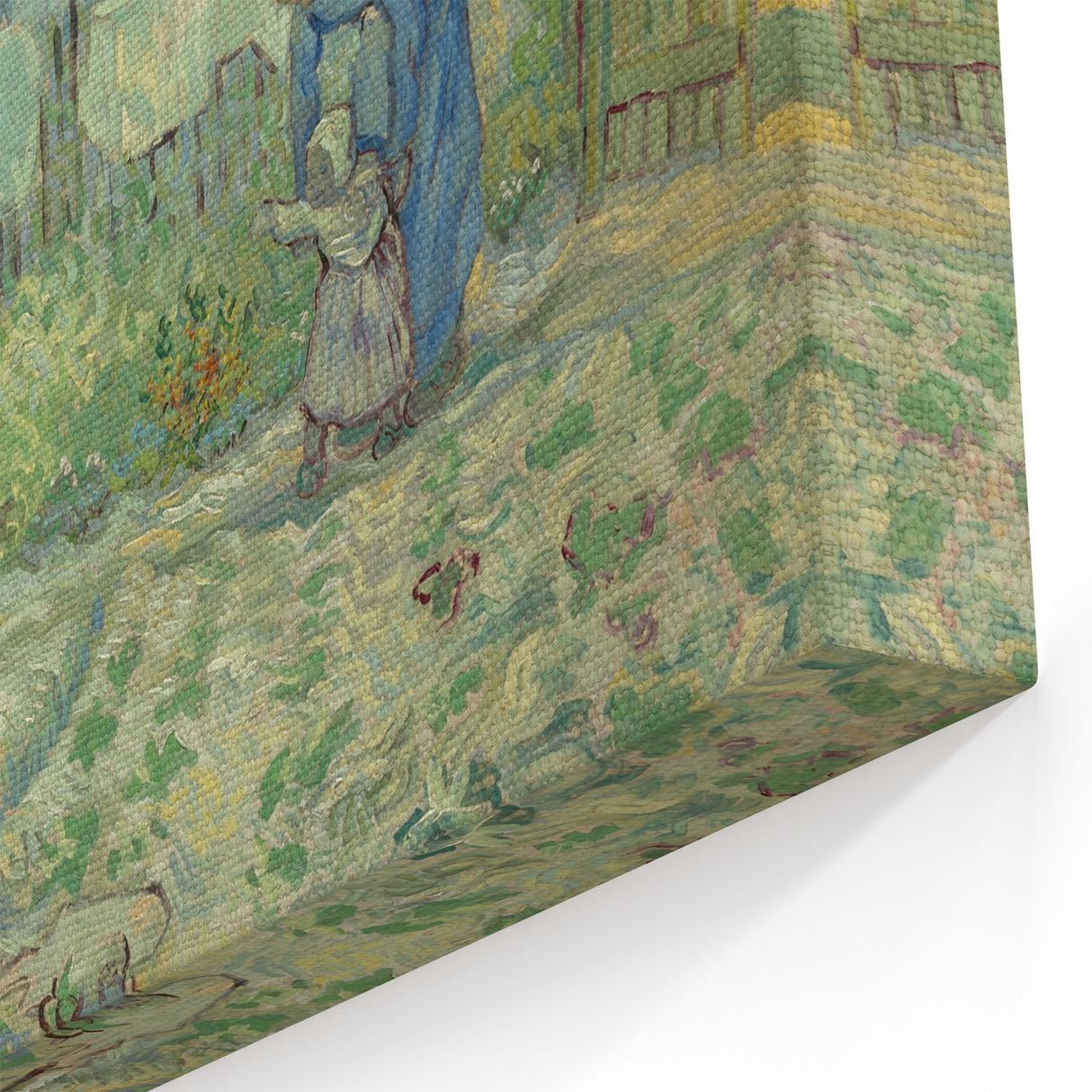 Van Gogh Art Prints - Family Garden Scene Vincent van Gogh Canvas