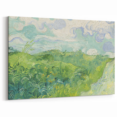Van Gogh Canvas Prints - Rolling Green Fields Vincent van Gogh Art
