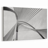 Modern Architectural Art - Monochrome Bridge Design Wall Decor