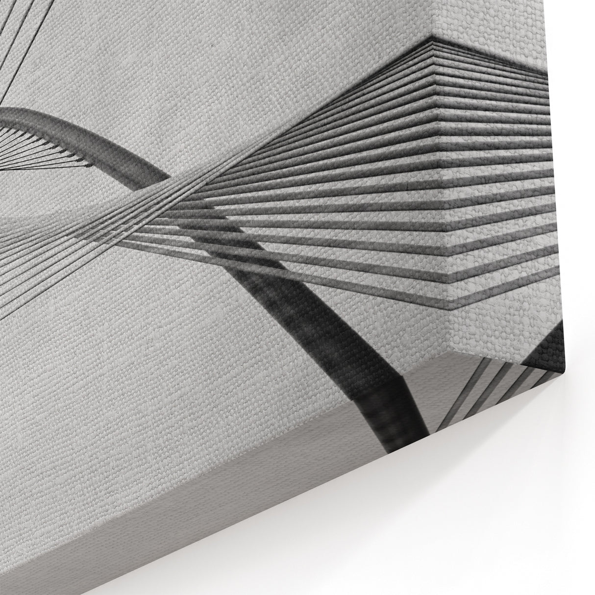 Modern Architectural Art - Monochrome Bridge Design Wall Decor