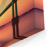 Golden Sunset Bridge Art - Vibrant Landscape Wall Decor