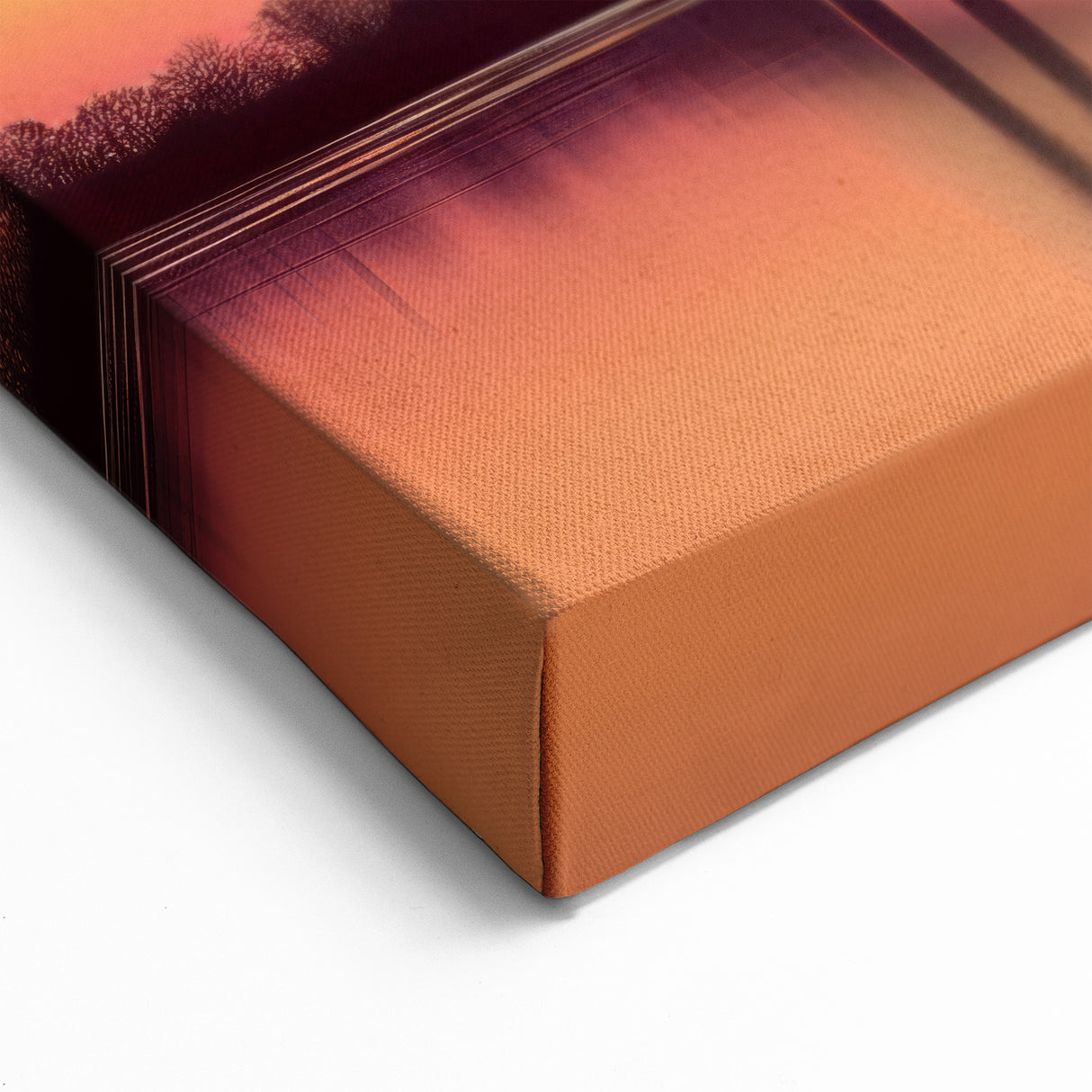 Golden Sunset Bridge Art - Vibrant Landscape Wall Decor