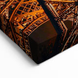 Eiffel Tower Night Art - Illuminated Paris Architectural Wall Decor