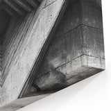 Abstract Concrete Geometry Art - Monochrome Architectural Wall Decor