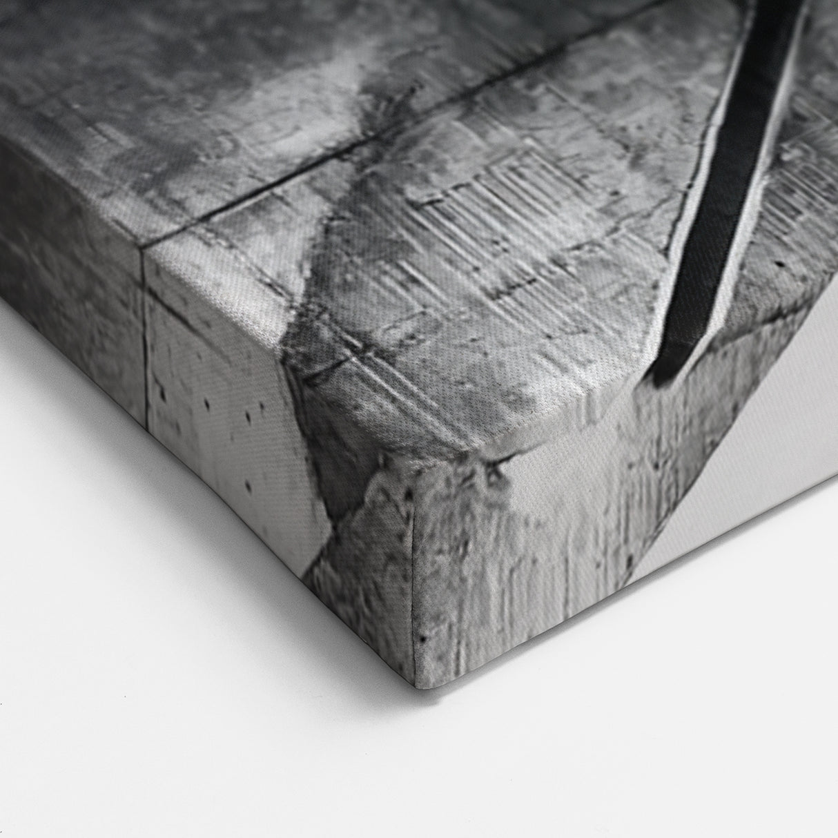 Abstract Concrete Geometry Art - Monochrome Architectural Wall Decor