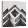 Abstract Concrete Geometry - Monochrome Architectural Wall Art