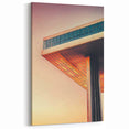 Modern Cantilever Design - Vibrant Architectural Wall Art
