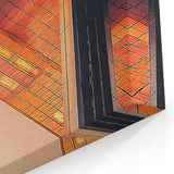 Modern Cantilever Design - Vibrant Architectural Wall Art