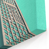 Modern Skyscraper Art - Vibrant Geometric Architectural Wall Decor
