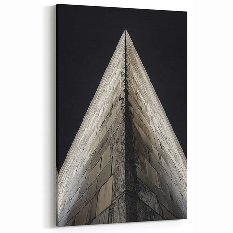 Triangular Stone Architecture - Modern Minimalist Wall Art Decor