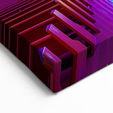 Vibrant Cathedral Interior - Illuminated Architectural Wall Art