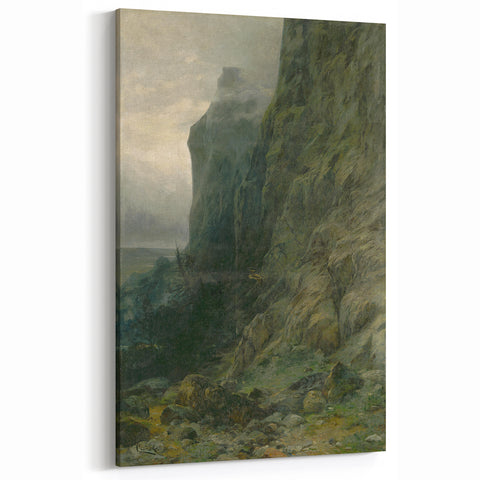 Abstract Modern Art of Rocky Cliffs – Contemporary Wall Decor