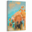 Abstract Floral Modern Wall Art – Contemporary Art Print