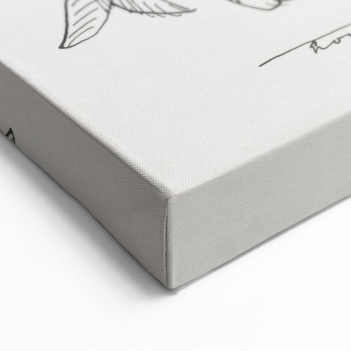Modern Wall Art: Basket of Flowers - Minimalist Monochrome Print