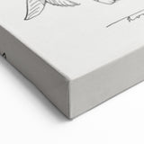 Modern Wall Art: Basket of Flowers - Minimalist Monochrome Print