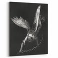 Modern Wall Art: Angel with Chain - Dramatic Monochrome Artwork