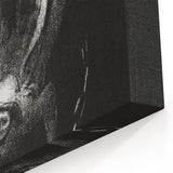 Modern Wall Art: Angel with Chain - Dramatic Monochrome Artwork