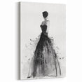 Modern Figurative Abstract Art - Elegant Black Dress