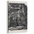 Modern Wall Art: Winter Scene - Monochrome Abstract Nature Print