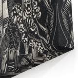 Modern Wall Art: Winter Scene - Monochrome Abstract Nature Print