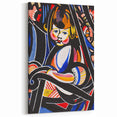 Modern Wall Art: Child in Rocker - Vibrant Abstract Portrait Print