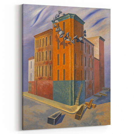 Modern Wall Art: Urban Surrealism - Bold Architectural Abstract Print