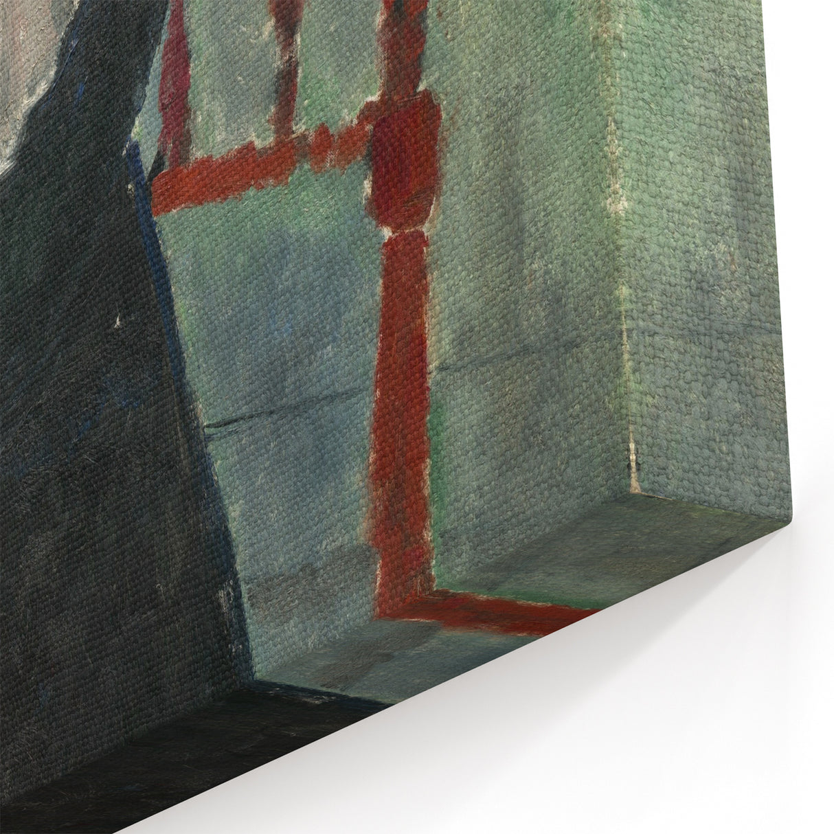 Modern Wall Art: Woman with Red Hair - Elegant Abstract Portrait