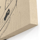 Modern Wall Art: Couple - Minimalist Abstract Line Drawing Print