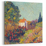 Van Gogh Art Prints - Vibrant Garden with Cottage