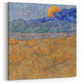 Van Gogh Canvas Prints - Sunset Over Wheat Fields