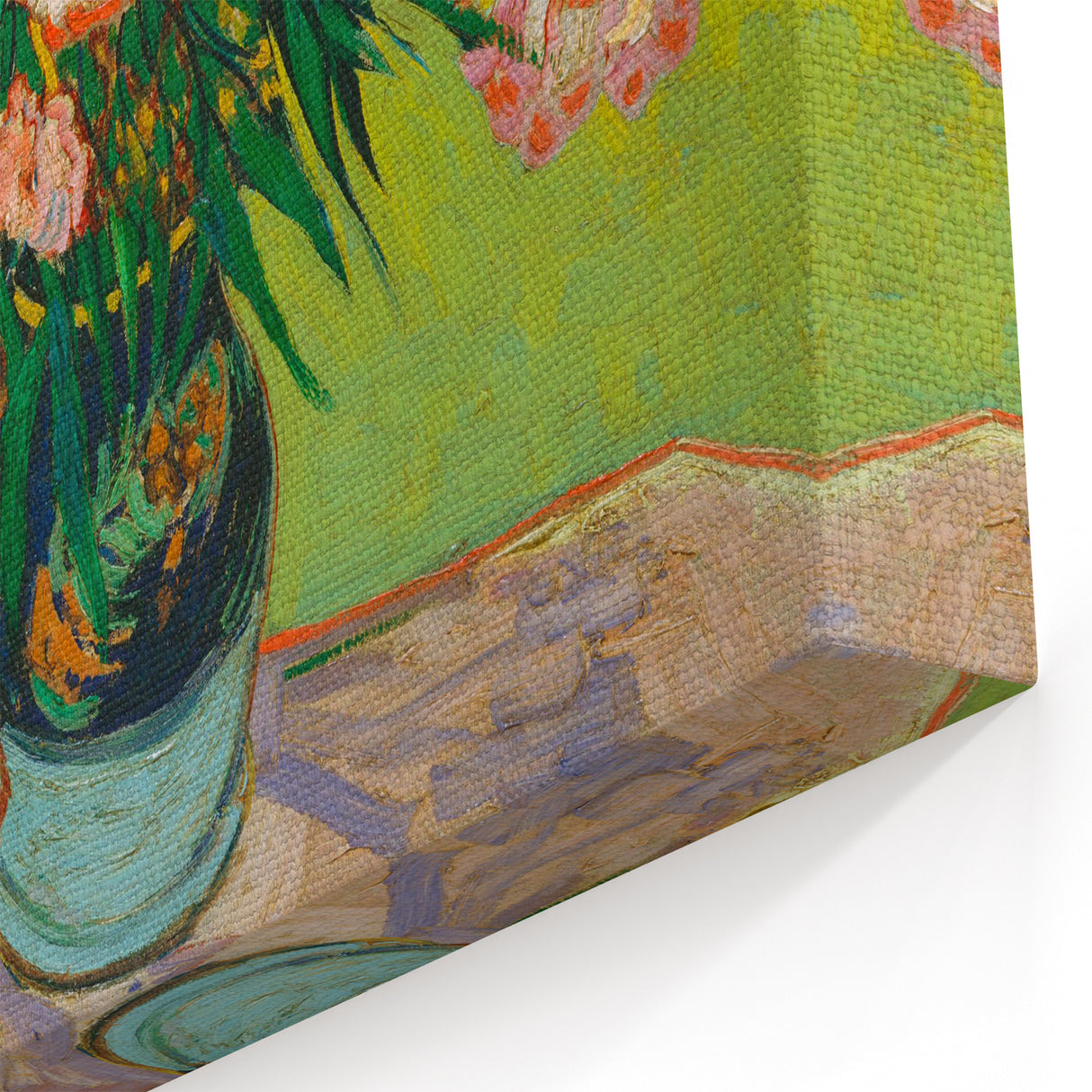 Vincent van Gogh Wall Art - Pink Flowers with Book