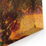 Starry Night Wall Art - Olive Trees Under a Swirling Sky
