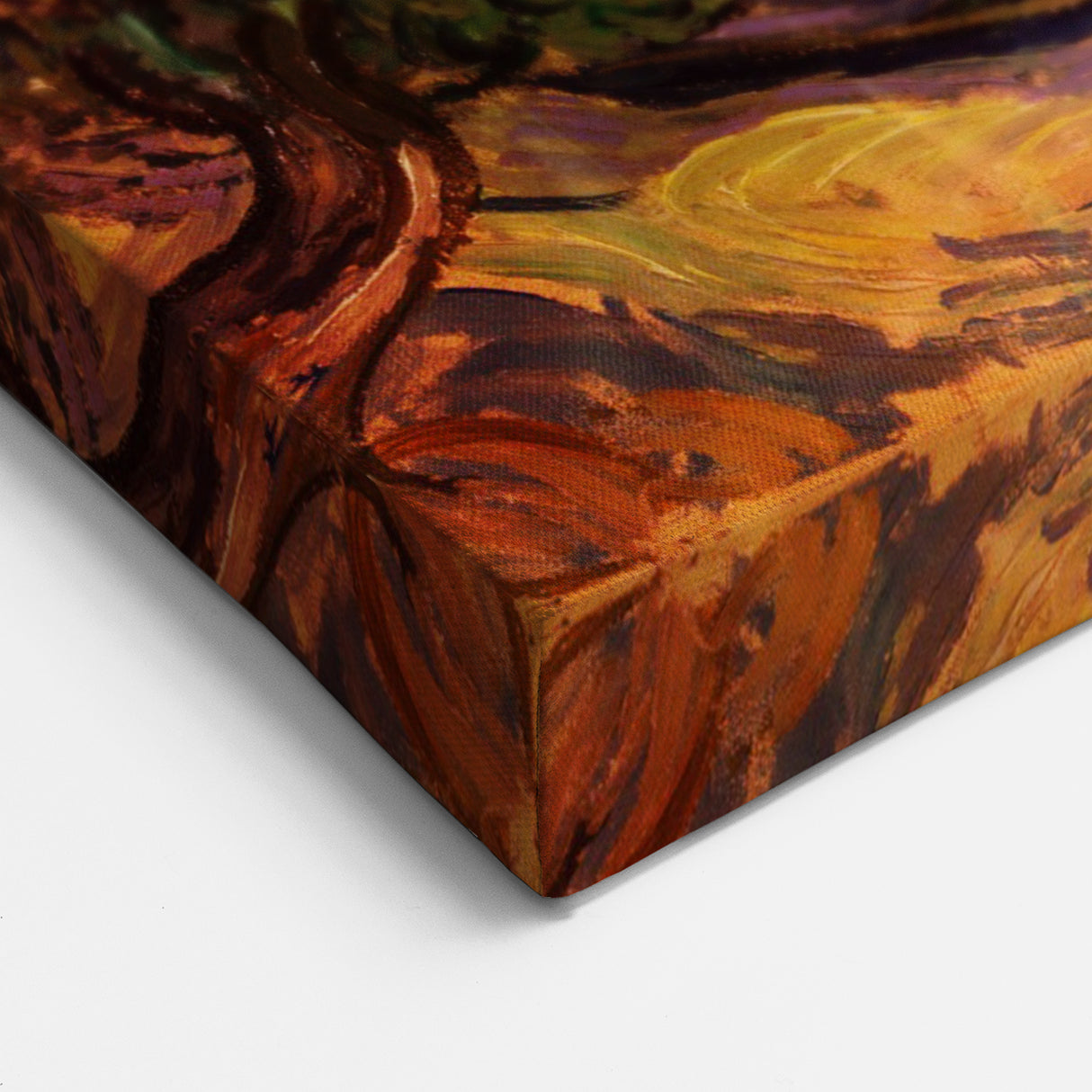 Starry Night Wall Art - Olive Trees Under a Swirling Sky