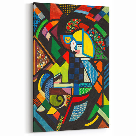 Contemporary Art Prints – Abstract Colorful Shapes on Stretched Canvas