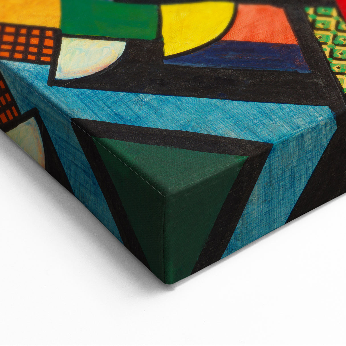 Contemporary Art Prints – Abstract Colorful Shapes on Stretched Canvas