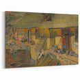 Modern Wall Art - Rustic Peasant Yard | Abstract Modern Art Print for Minimalist Decor