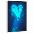 Underwater Cave Photos - Heart-Shaped Ocean Cave Wall Art