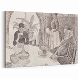 Modern Wall Art - Abstract Dining Room Scene by Paul Signac
