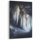 Natural Cave Pictures - Stunning Ice Stalactite Wall Art