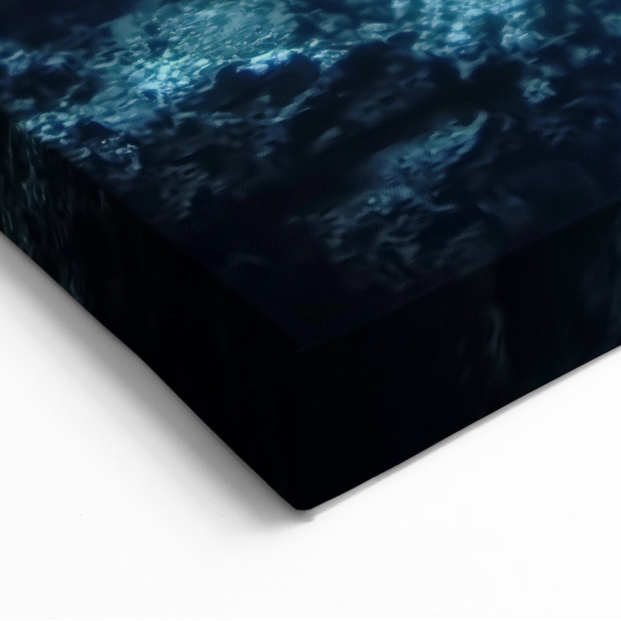 Underwater Cave Photos - Diver in Heart-Shaped Blue Abyss Wall Art