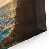 Scenic Cave Art Prints - Ocean Sunset View from Coastal Cave
