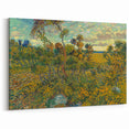 Sunset at Montmajour: Impressionist Landscape Wall Art by Van Gogh