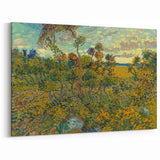 Sunset at Montmajour: Impressionist Landscape Wall Art by Van Gogh