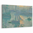 Sunset on the Seine: Claude Monet's Impressionist Wall Art Masterpiece